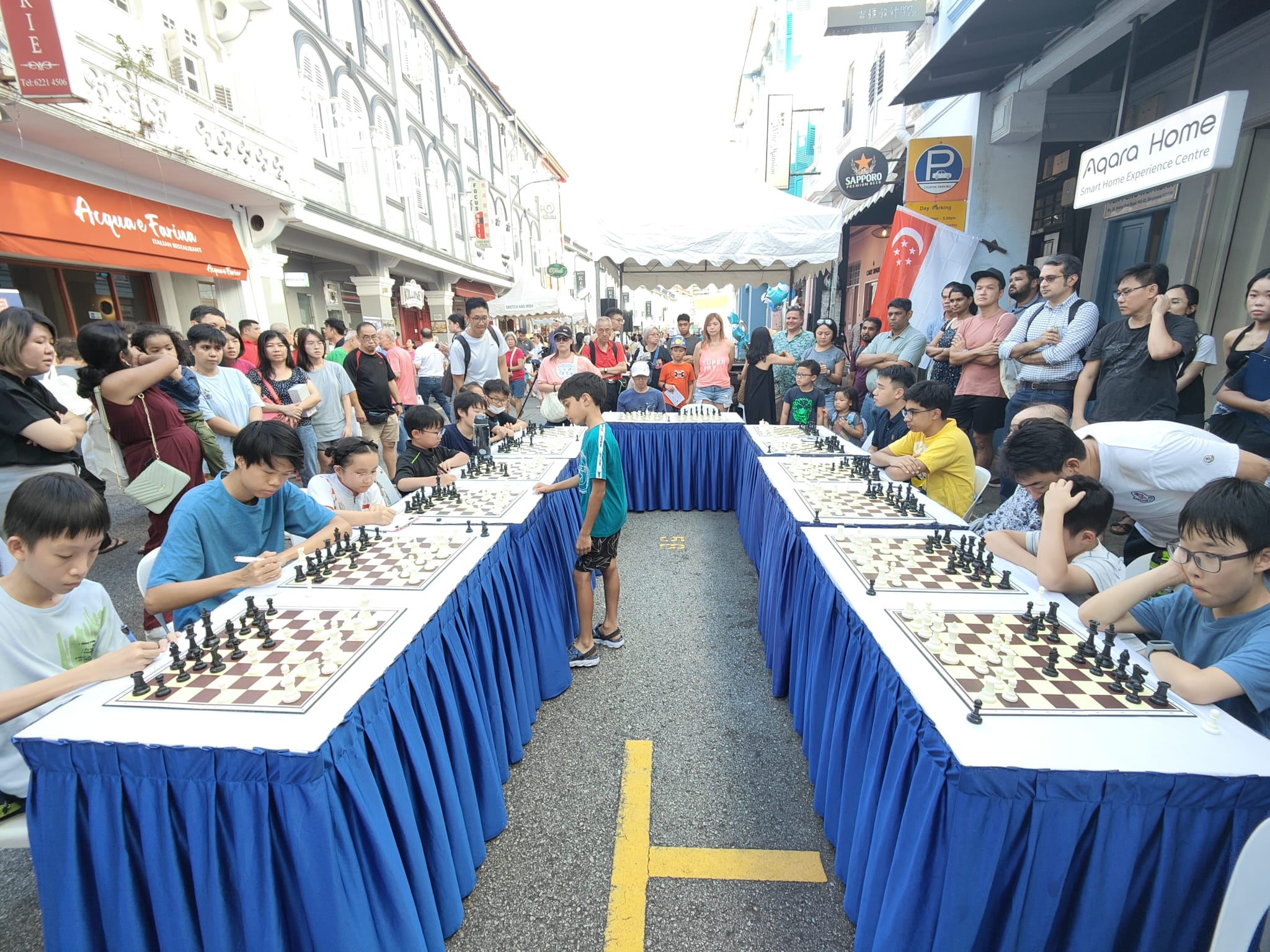 Open-air activity set up