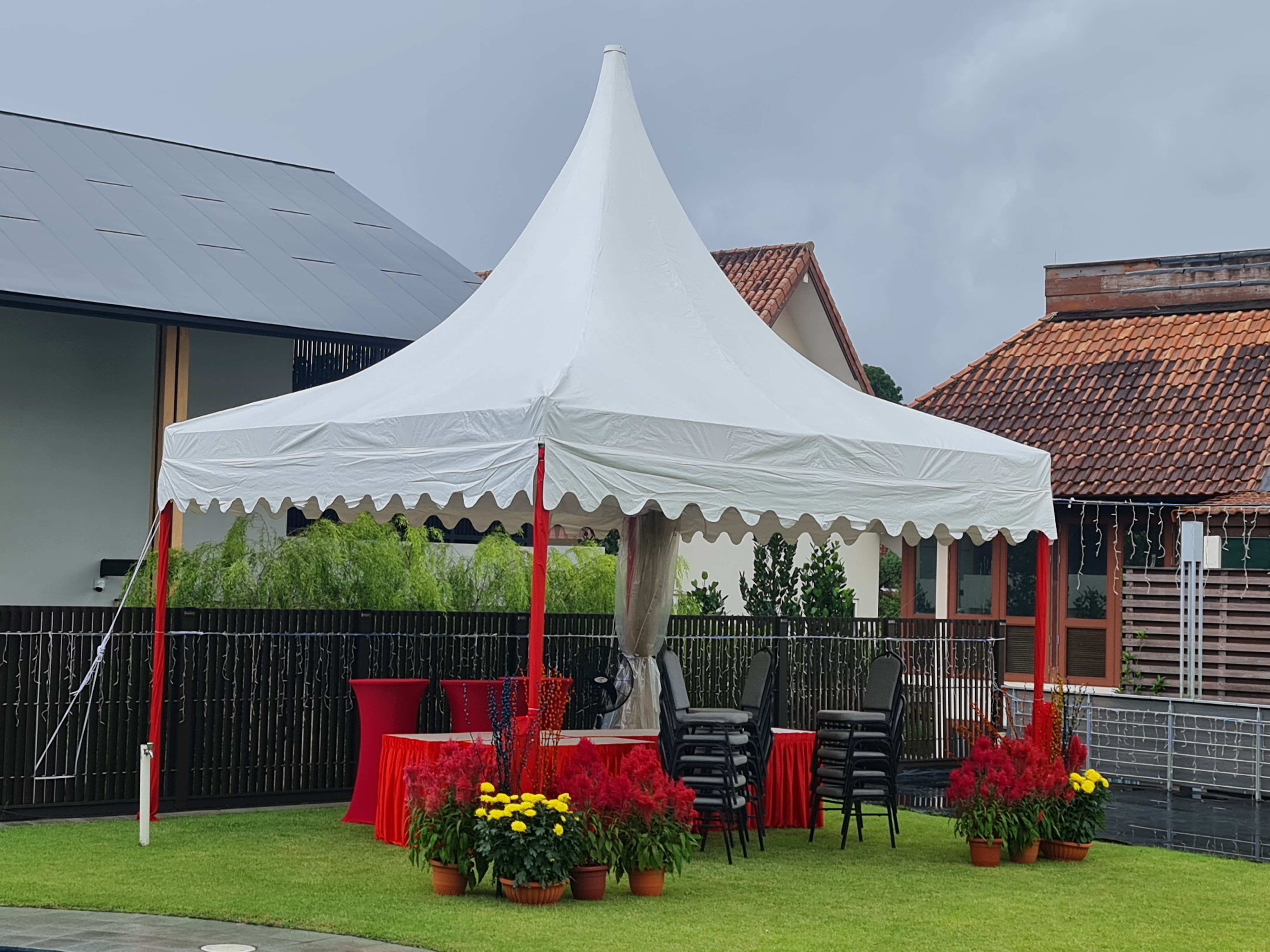 CNY garden party set up